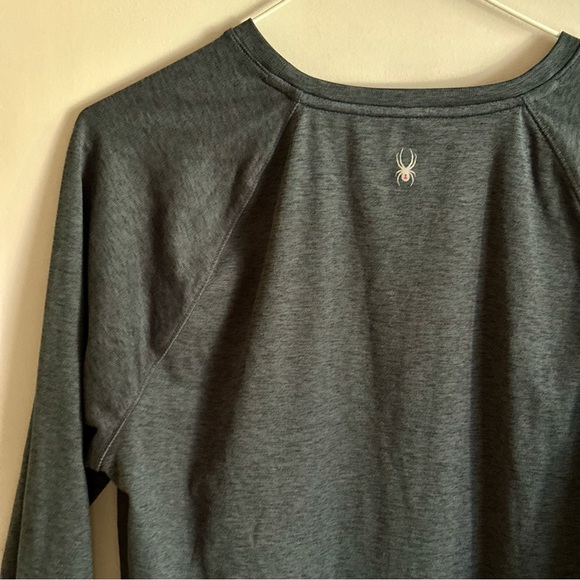 🩶 Spyder Active Charcoal Grey Long Sleeve Top - Women’s Size L 🩶 - Picture 5 of 5